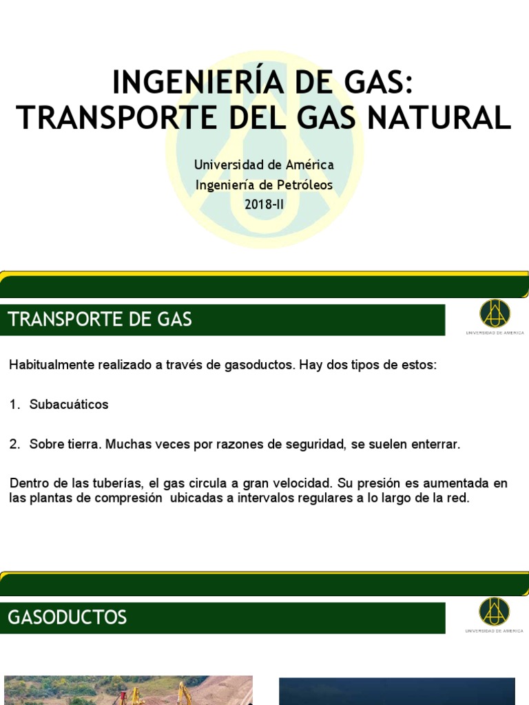 Transporte de Gas Natural por Gasoductos | PDF | Gas natural licuado ...