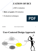 HCI Lesson6 - UserInterfaceEvaluation