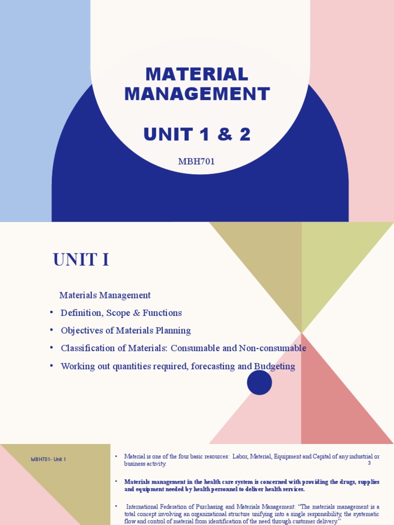 Essentials of Materials Management | PDF | Budget | Procurement