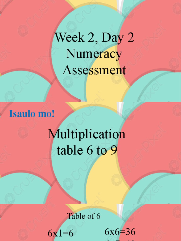 Week 2 day 2 numeracy and reading assessment pdf home garden art