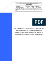 Programa de capacitação de inspetores de fabricantes de medicamentos