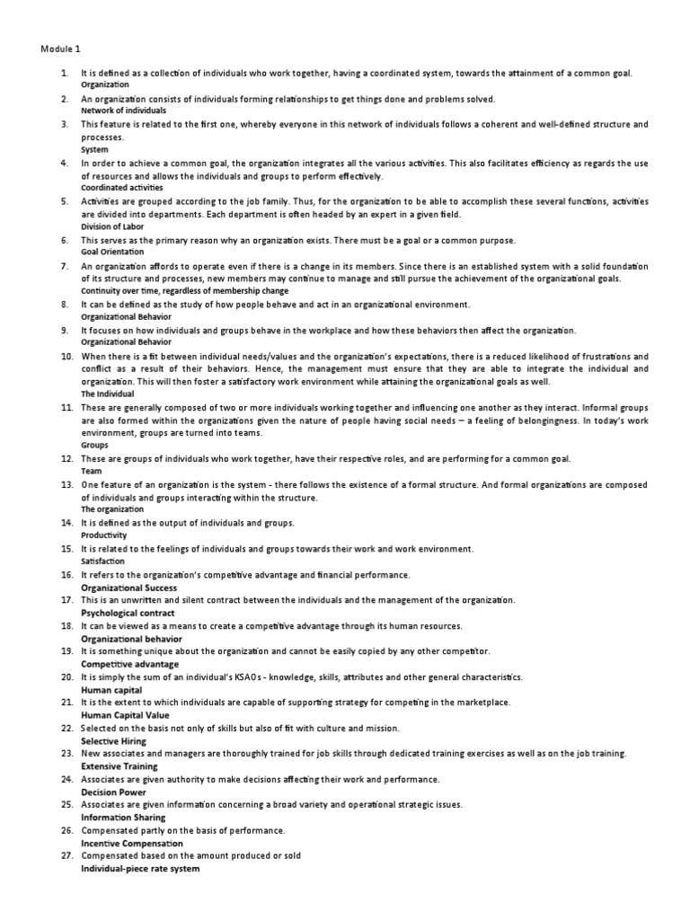 Understanding Organizational Structure and Behavior | PDF ...