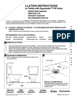 American Standard 2464 019 Installation 1089