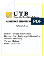 Conceptos de Marketing - Trabajo - Brayan Tito Castillo