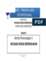 M02 Tingkah Laku Interpersonal: Kertas Penerangan 2