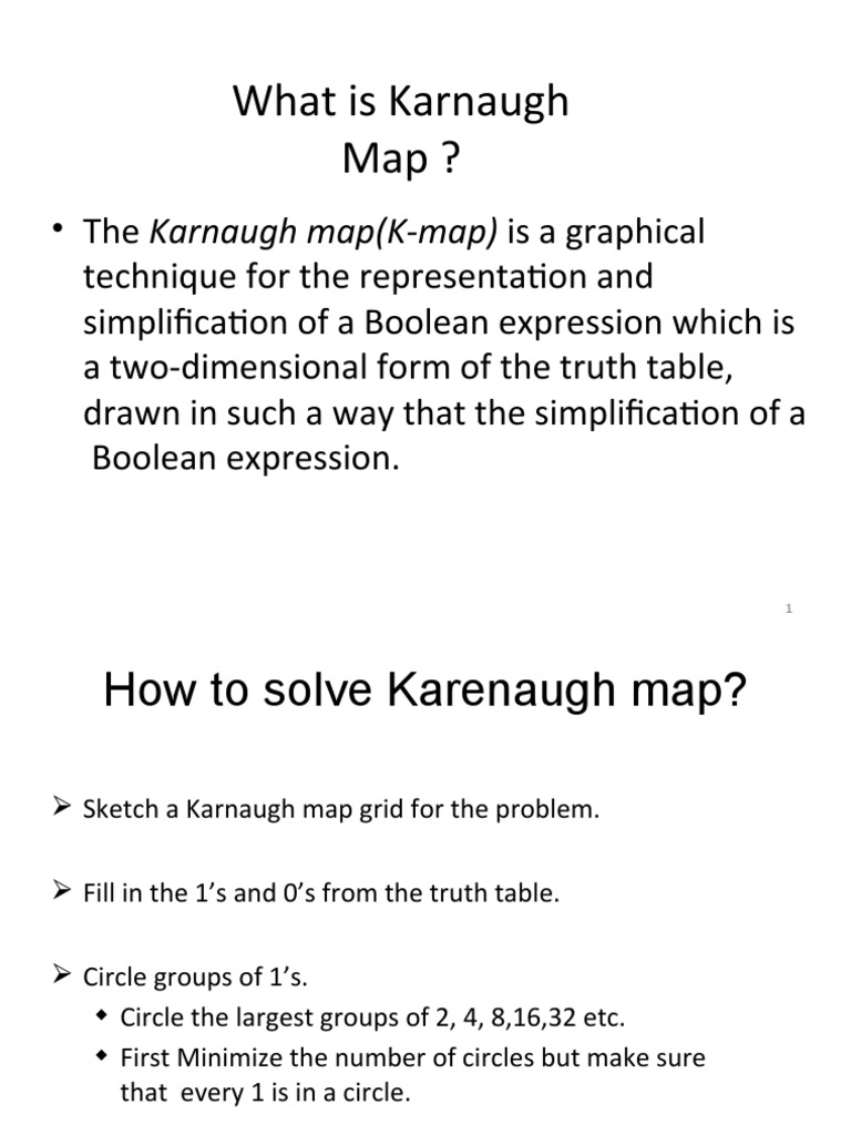K Map PDF Logic Software Engineering