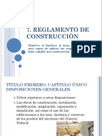 Reglamento de Construcción