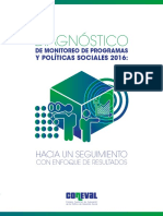 Diagnostico de Monitoreo de Programas y Politicas Sociales 2016