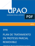 Plan de Tratamiento en Protesis Parcial Removible