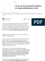 Cómo Funciona La Ley de La Economía Popular, Que Formaliza Los Emprendimientos en Las Villas - El Cronista