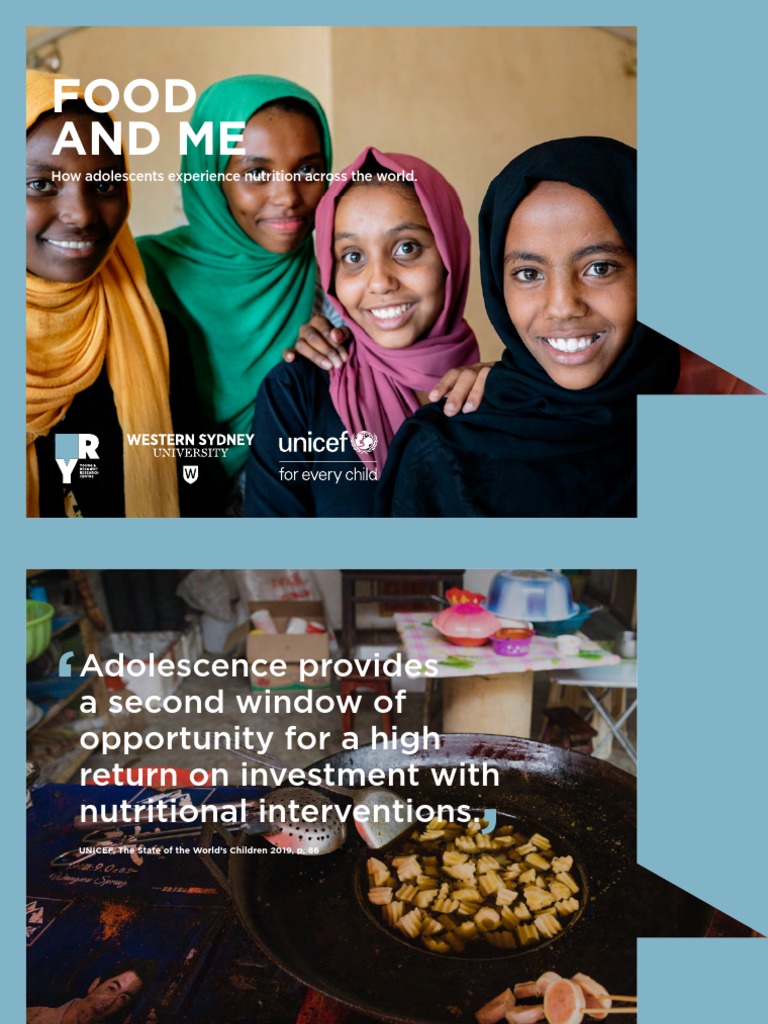 Food and Me Adolescents SOWC2019 Companion Report | PDF | Malnutrition ...