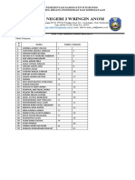 Daftar Hadir Ujian Kelas 2