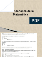 La Ensen Anza de La Matematical.x