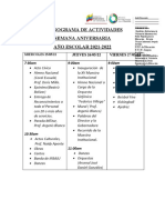 Cronograma de Actividades