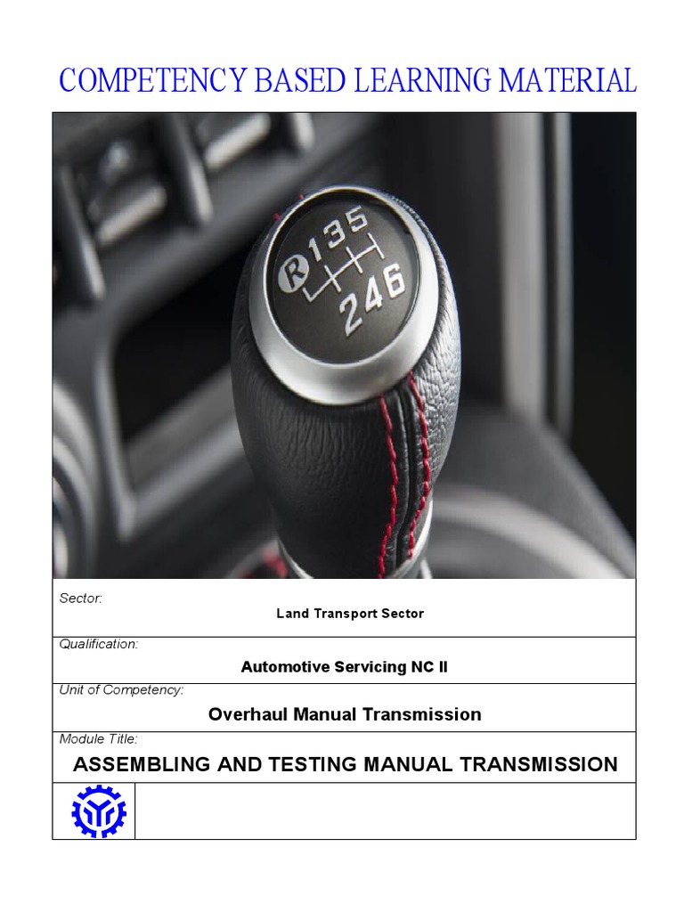 Assembling and Testing Manual Transmission PDF Manual Transmission