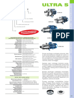 Datos Tec. de Bomba Mult. Pentax de 1.5 HP Mod. U3s-150 - 5 Monofasica