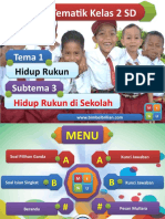 Soal Tematik Kelas 2 SD Tema 1 Subtema 3 Hidup Rukun Di Sekolah