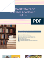 Lesson 1 Fundamentals of Reading Academic Texts