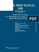 1989 Ford Truck Shop Manual Volume A Light Duty Truck Volume 1 of 2
