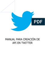 Creación de API en Twitter