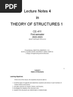 CE 411 Lesson 4 - Statics On Structures