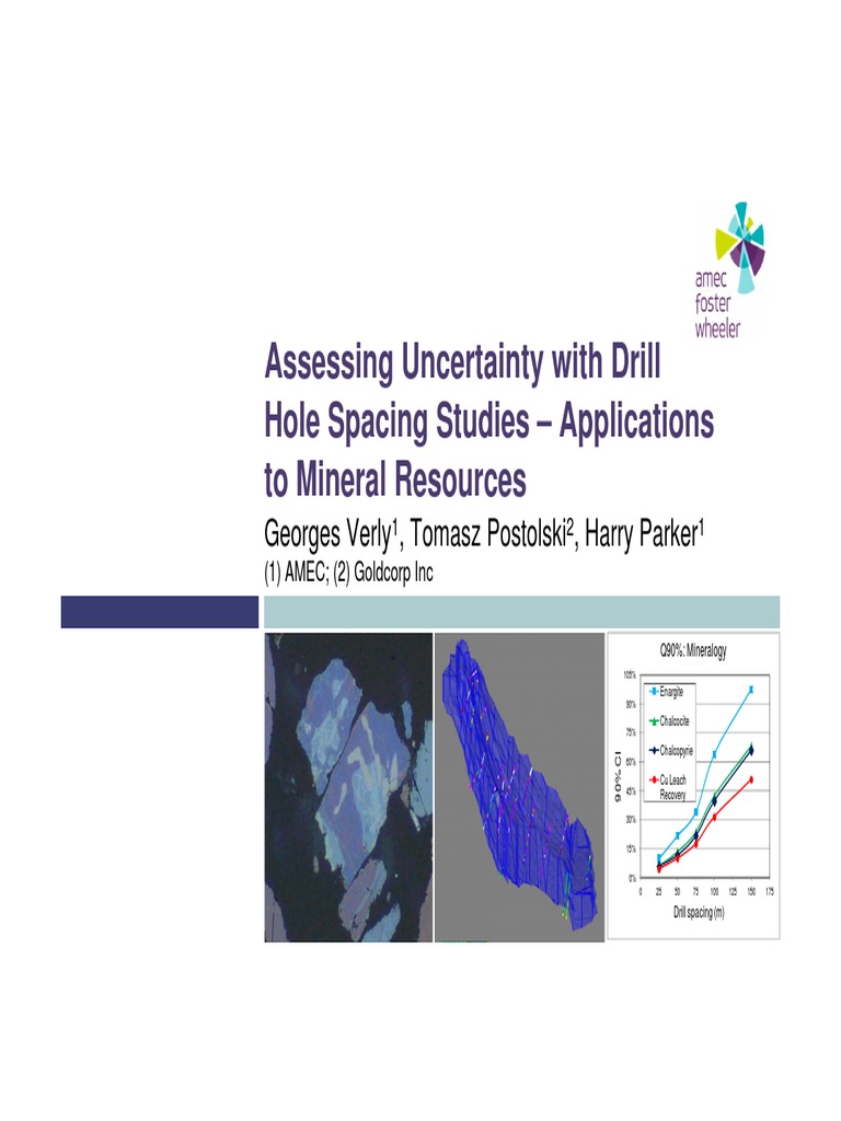Drill Hole Spacing Studies Overview | PDF | Variance | Normal Distribution