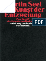 (STW 1337) Seel, Martin - Die Kunst Der Entzweiung. Zum Begriff Der Aì Sthetischen RationalitaÌ T-Suhrkamp Verlag (1997)