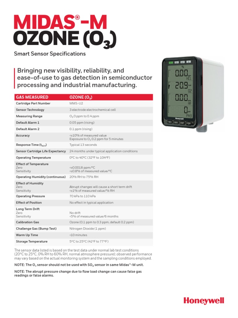 Sps His Gas Midas O3 Dts en 1219 | PDF | Carbon Dioxide | Chemical ...