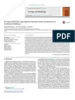 Occupant Behavior Regarding The Manual Control of Windows in Residential Buildings