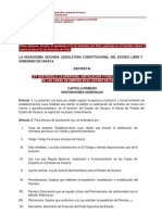 Última Reforma: Decreto 12 Aprobado El 23 de Diciembre Del 2016, Publicado en El Periódico Oficial 53 Cuarta Sección El 31 de Diciembre Del 2016