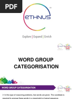 Word Group Categorization1 Advanced