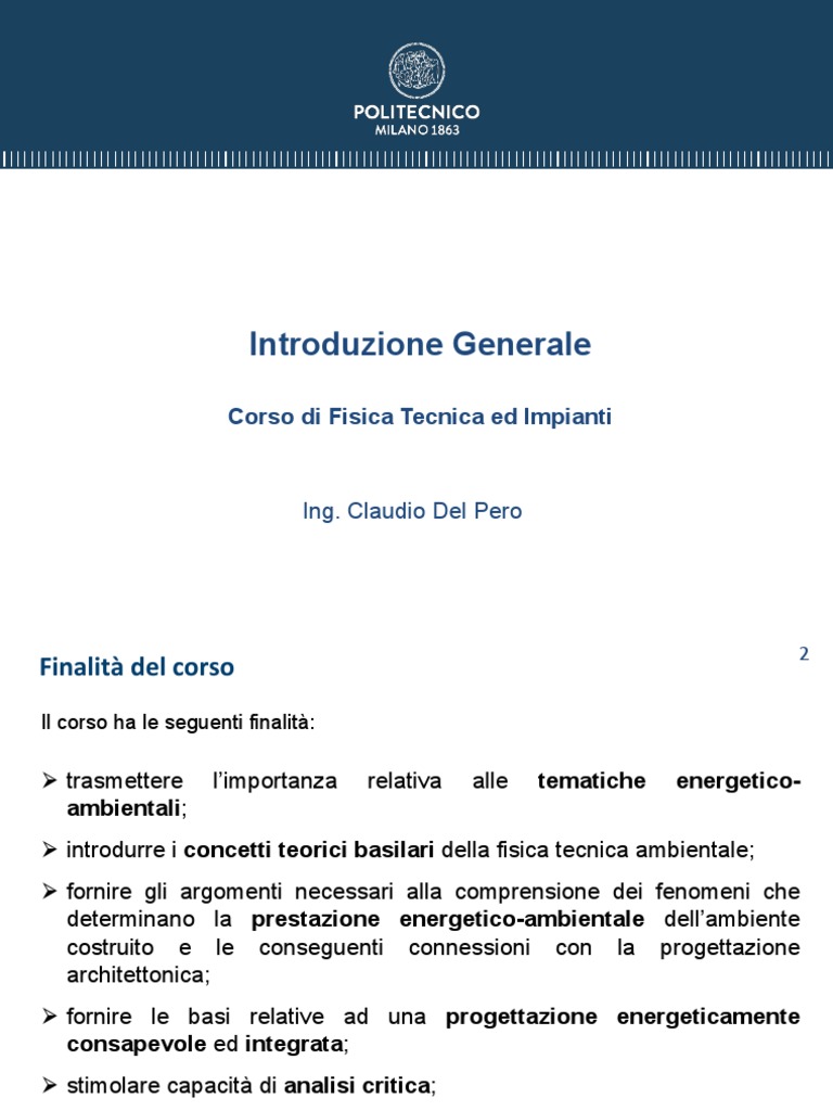 0 - Introduzione Al Corso | PDF