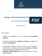 2 - Energia e Nozioni Generali Di Fisica Tecnica