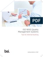Tips For Internal Auditing of ISO 9001 QMS