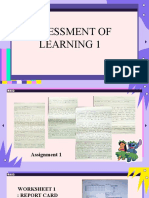 Assessment of Learning 1 