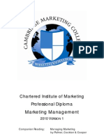 Marketing Management Study Guide 2010 V1