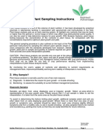 Sampling Procedure - Plant Tissue