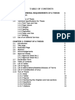 THESIS FORMATTING GUIDELINES