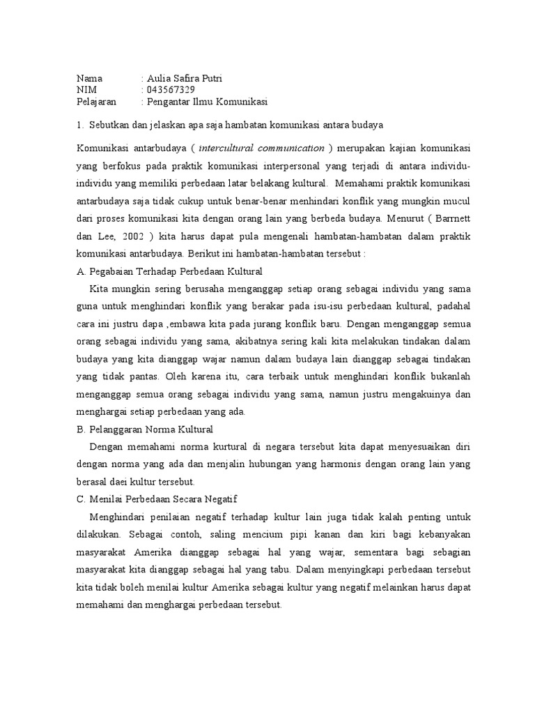 Tugas 3 Pengantar Ilmu Komunikasi Pdf