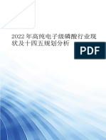2022年高纯电子级磷酸行业现状及十四五规划分析 (1)