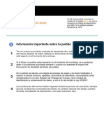 Información Importante Sobre Tu Pedido