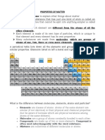 NOTES - PROPERTIES OF MATTER (Chemistry)