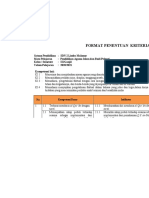 Format Penentuan KKM