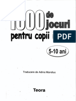 1000 de Jocuri PT Copii Isteti 5-10 Ani Teora 2001