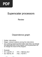 Superscalar Processors Questions