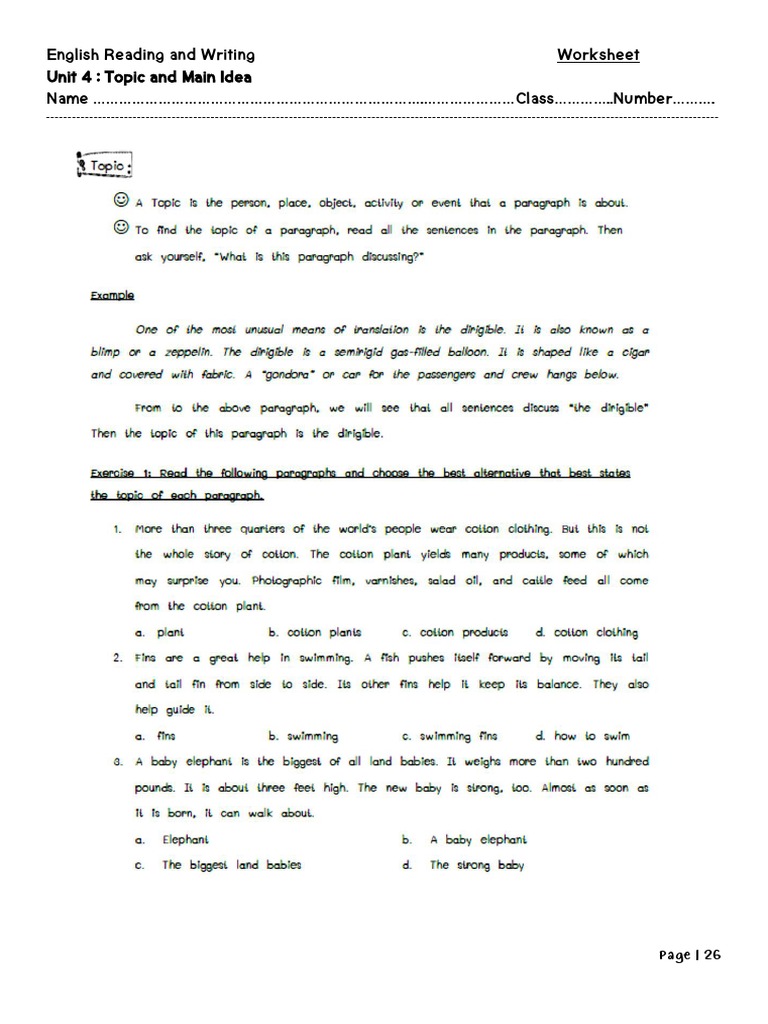 Unit 4 Topic and Main Idea 65 | PDF | Career & Growth | Art