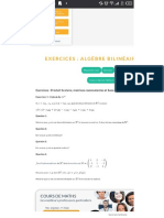 Algèbre Multilinéaire Exo