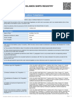 Declaration of Maritime Labour Compliance for Global Falcon