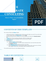 Blue Corporate Consulting by Slidesgo