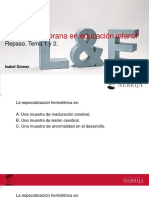 Atención Temprana en Educación Infantil: Repaso. Tema 1 y 2